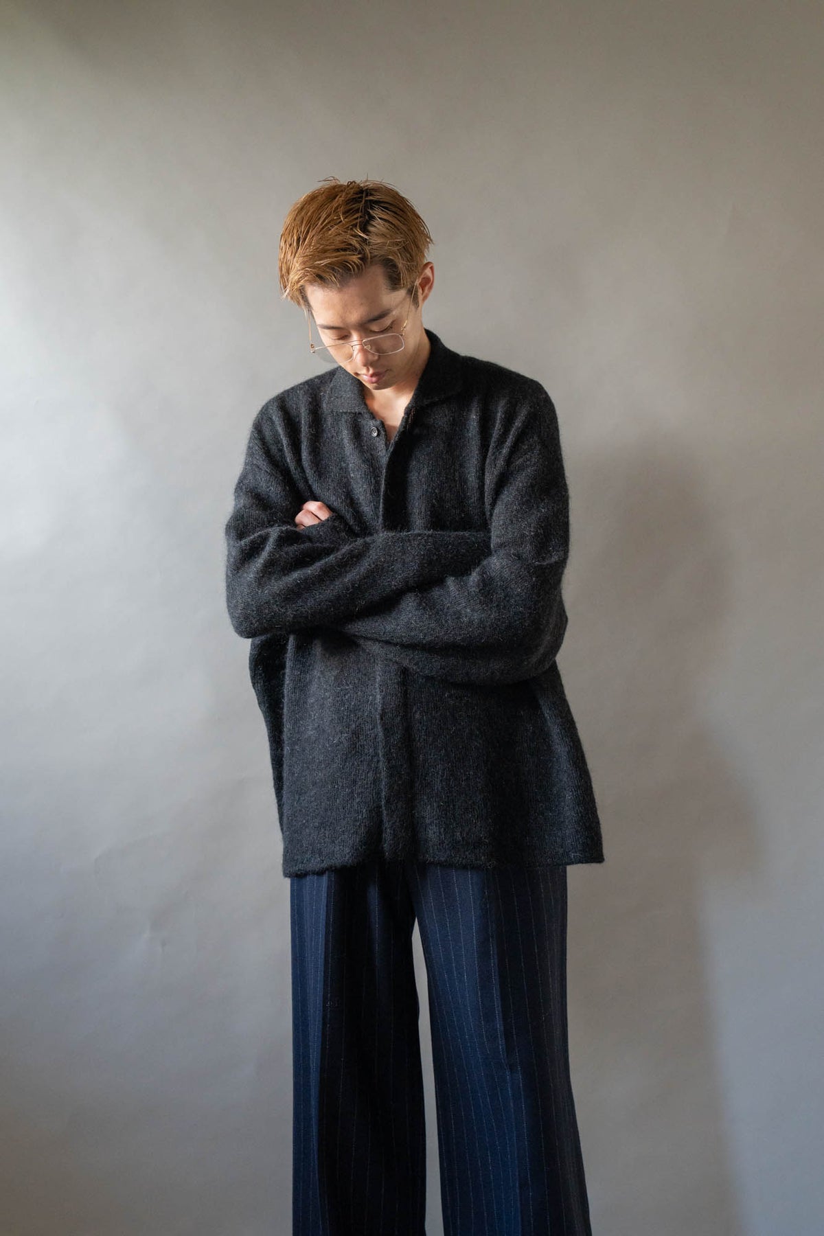 Kid Mohair Knit Shirts