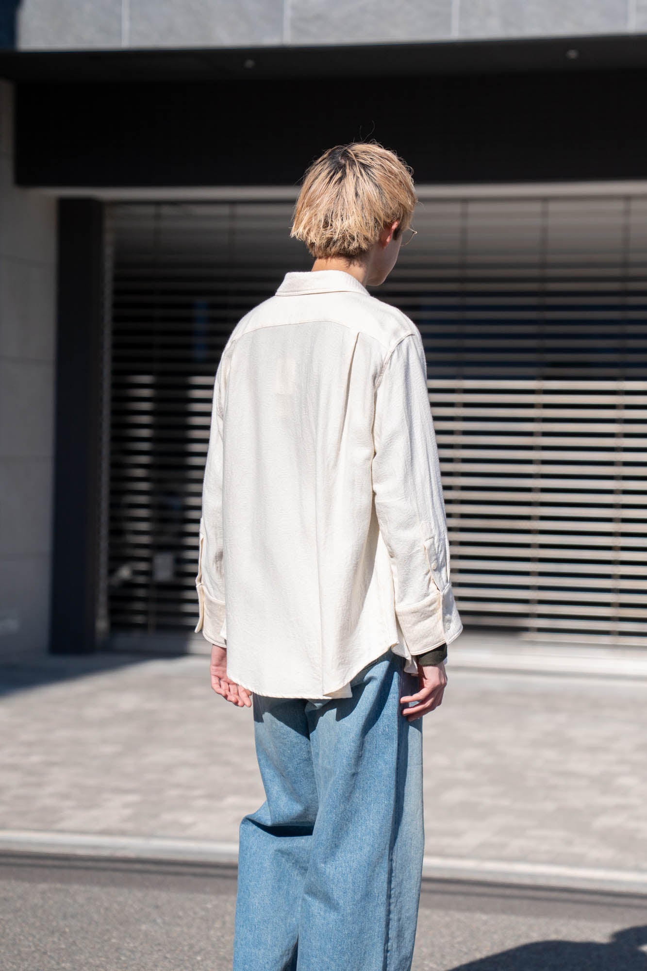 Draped Shirt-Jacket in KP