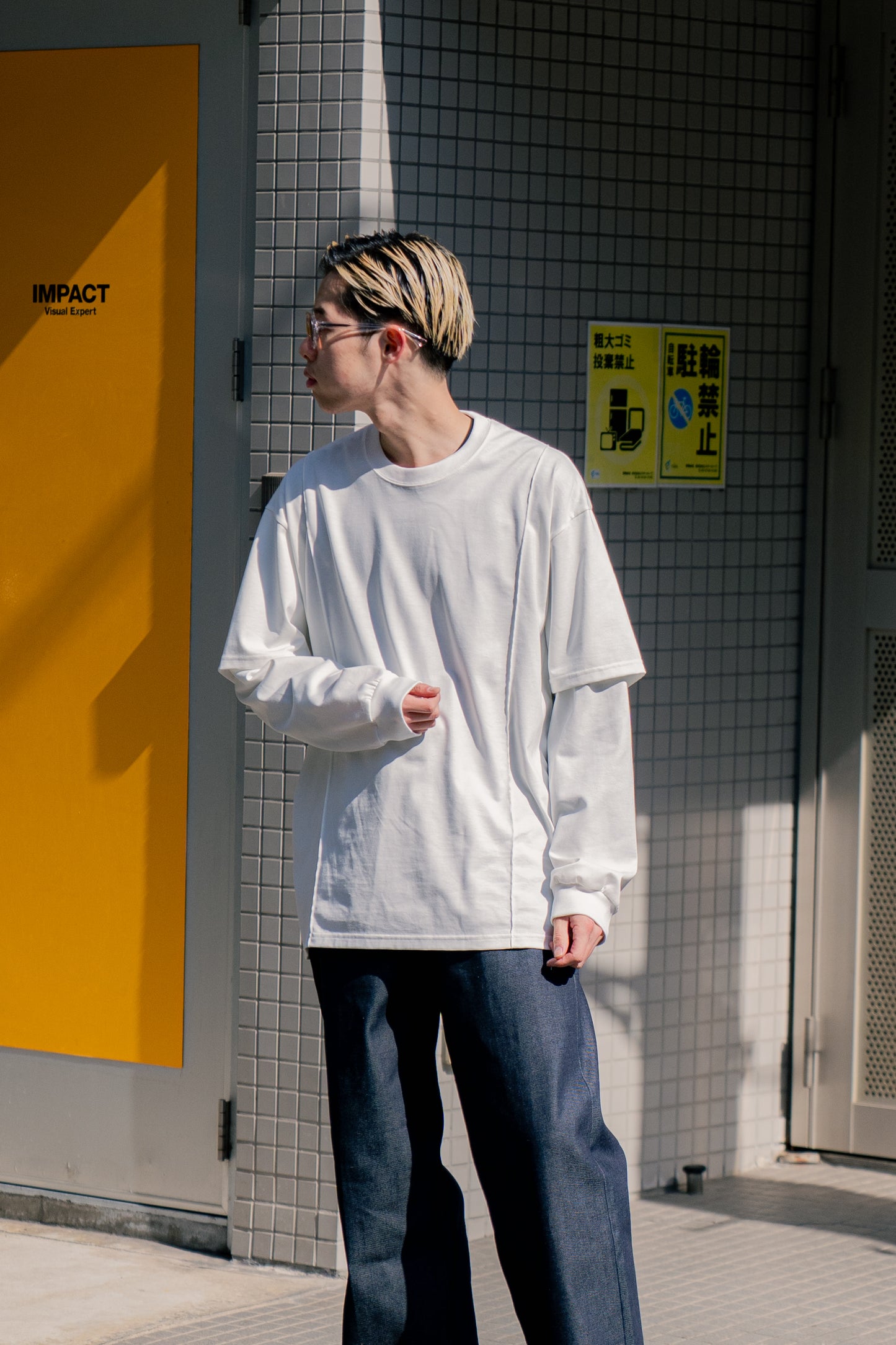 OVERSIZED LAYERED SLEEVE TEE (ST.1167)