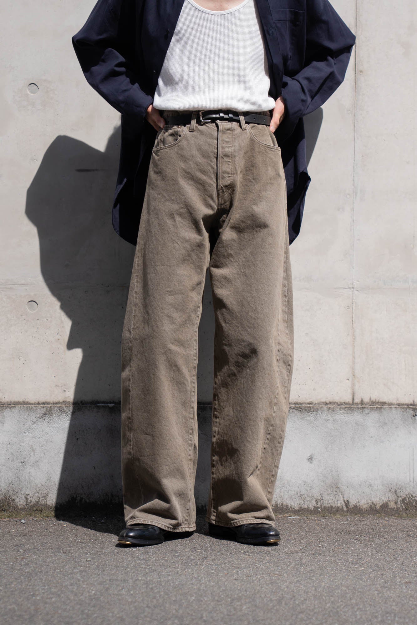 DEFORMATION WIDE COLOR DENIM PANTS(ST.1565)