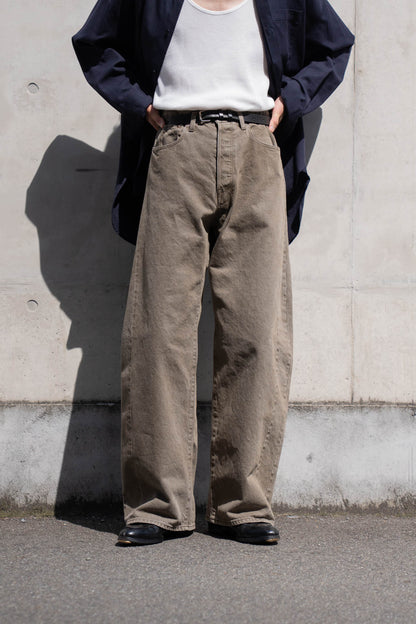 DEFORMATION WIDE COLOR DENIM PANTS(ST.1565)