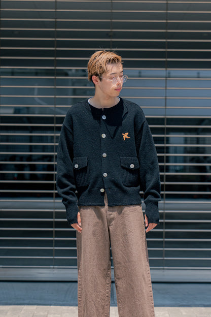 BIRD PATCH CARDIGAN