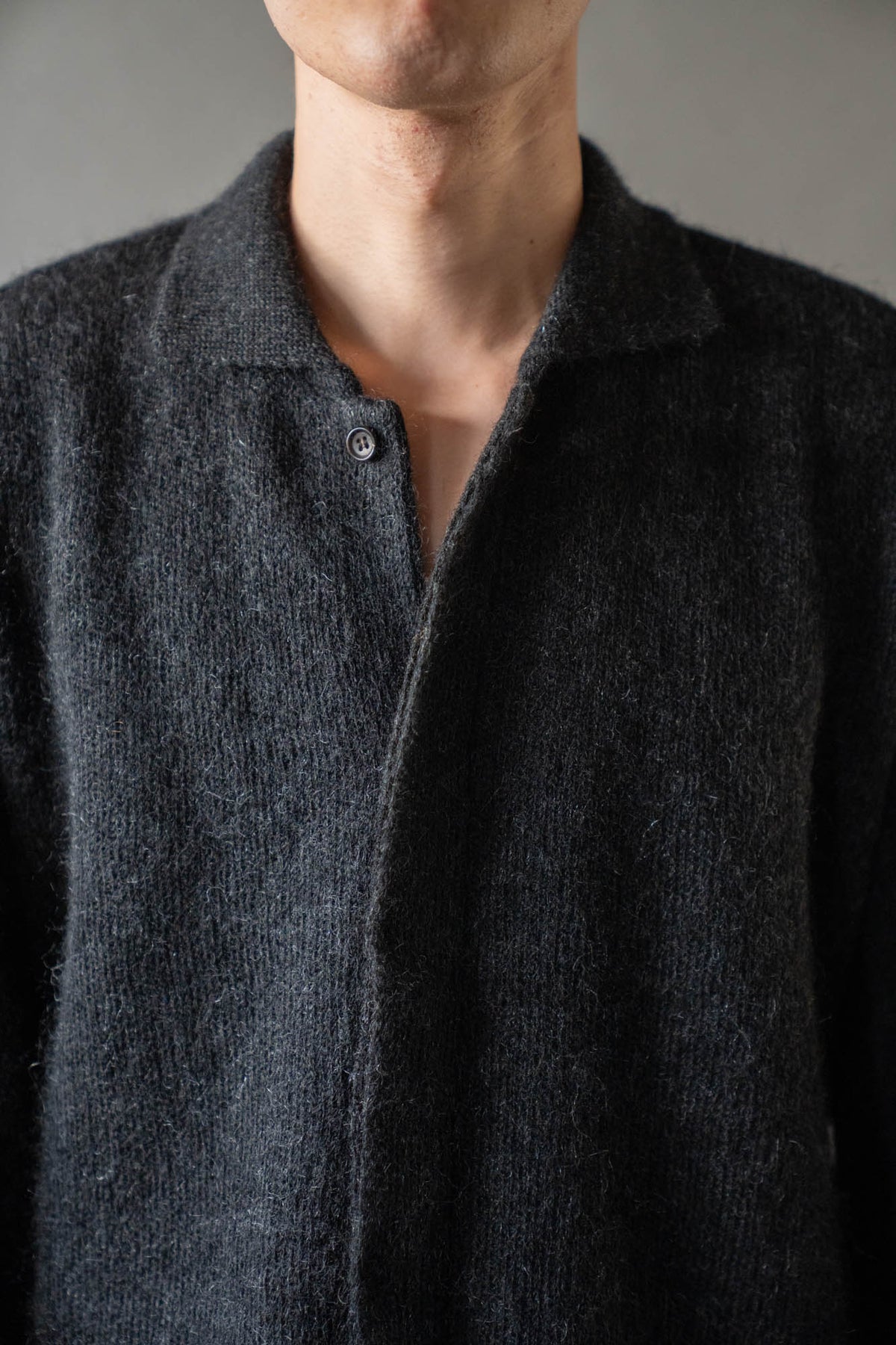 Kid Mohair Knit Shirts