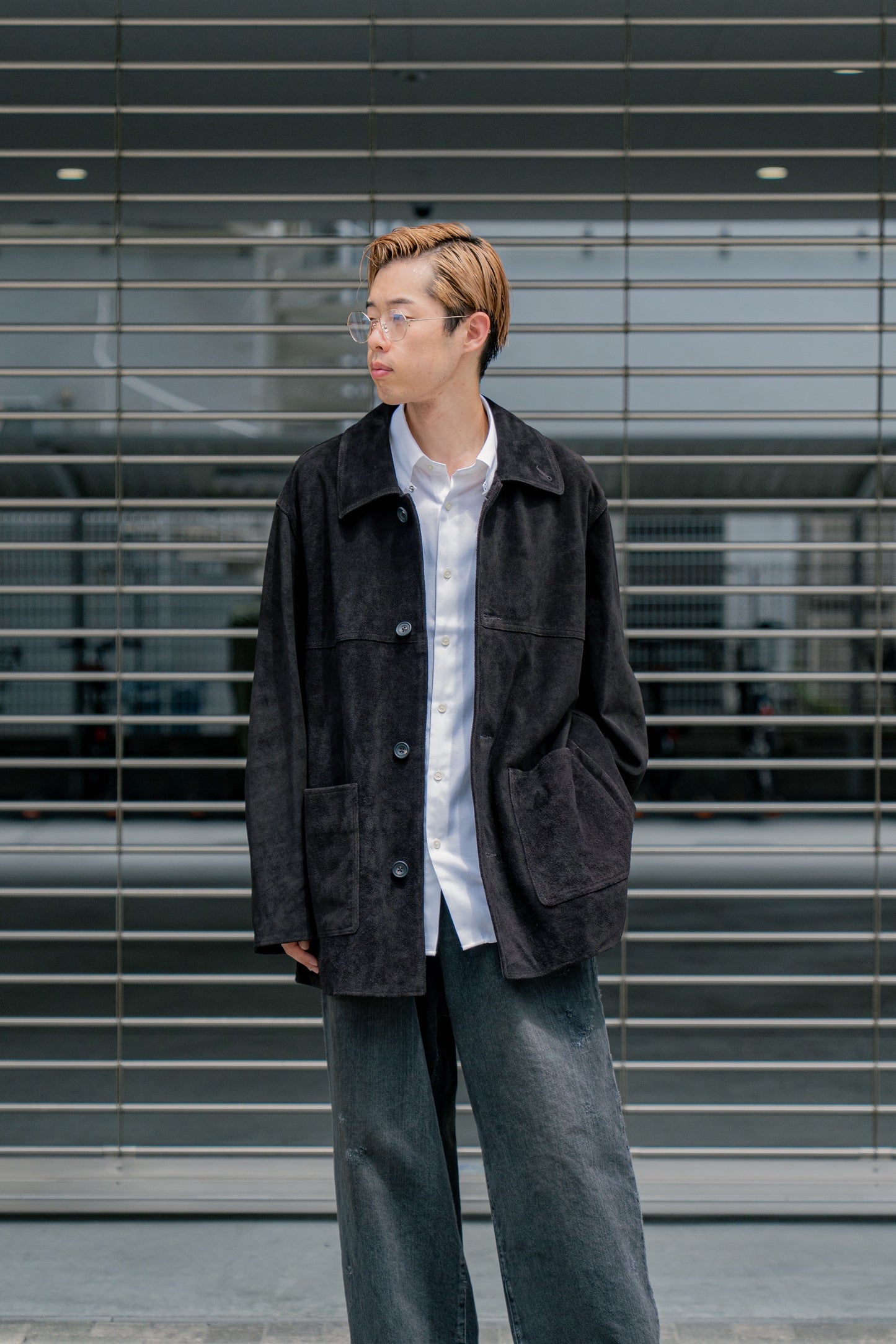 COW SUEDE CAR JACKET(ST.1218)