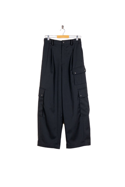 CARGO POCKET WIDE EASY TROUSERS