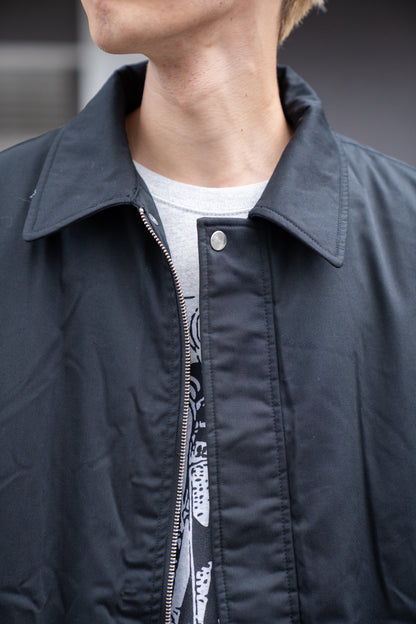 WIDE SQUARE ZIP UP DOWN JACKET