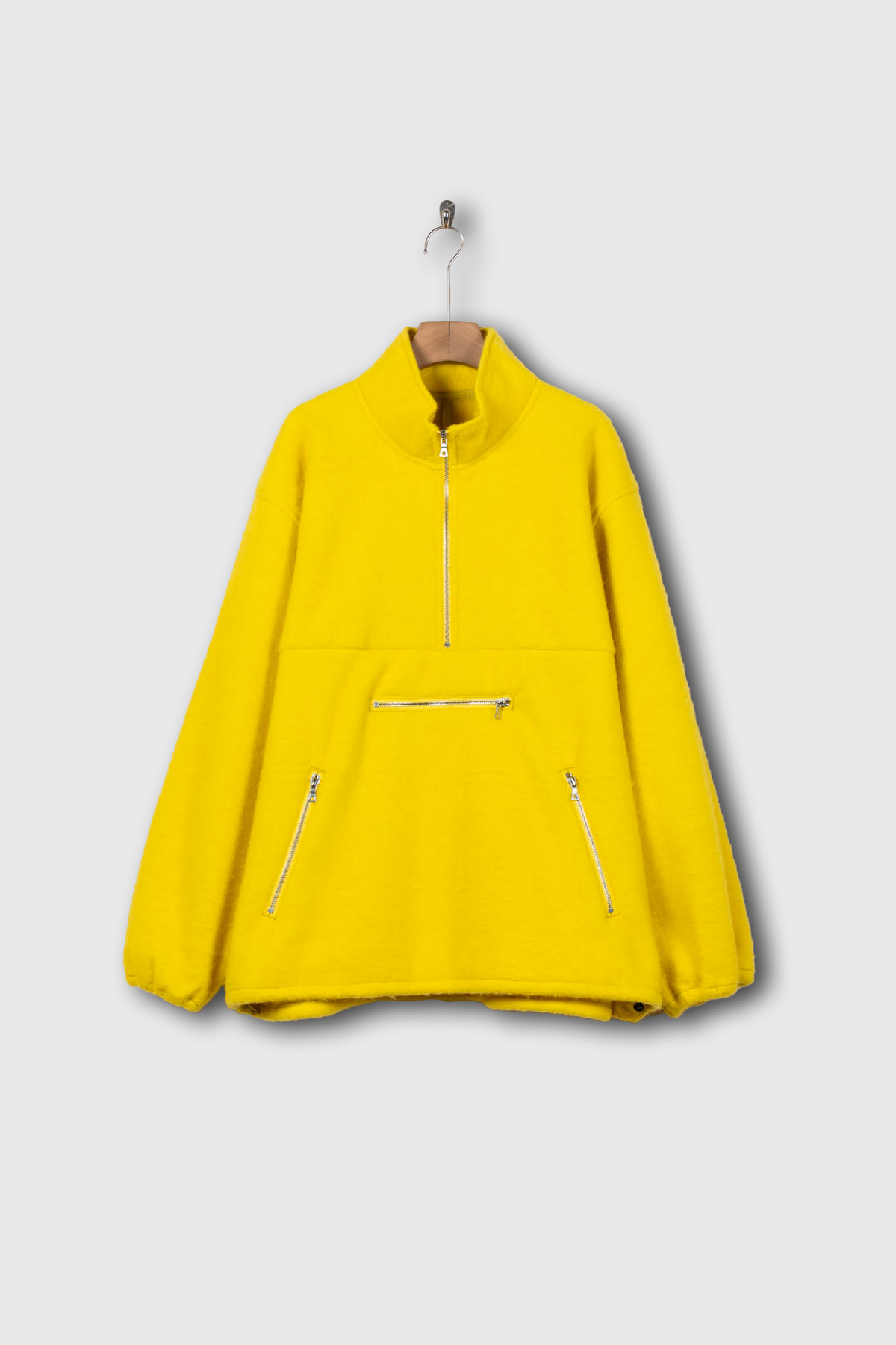Pe/Alpaca Fleece Half-zip P/O