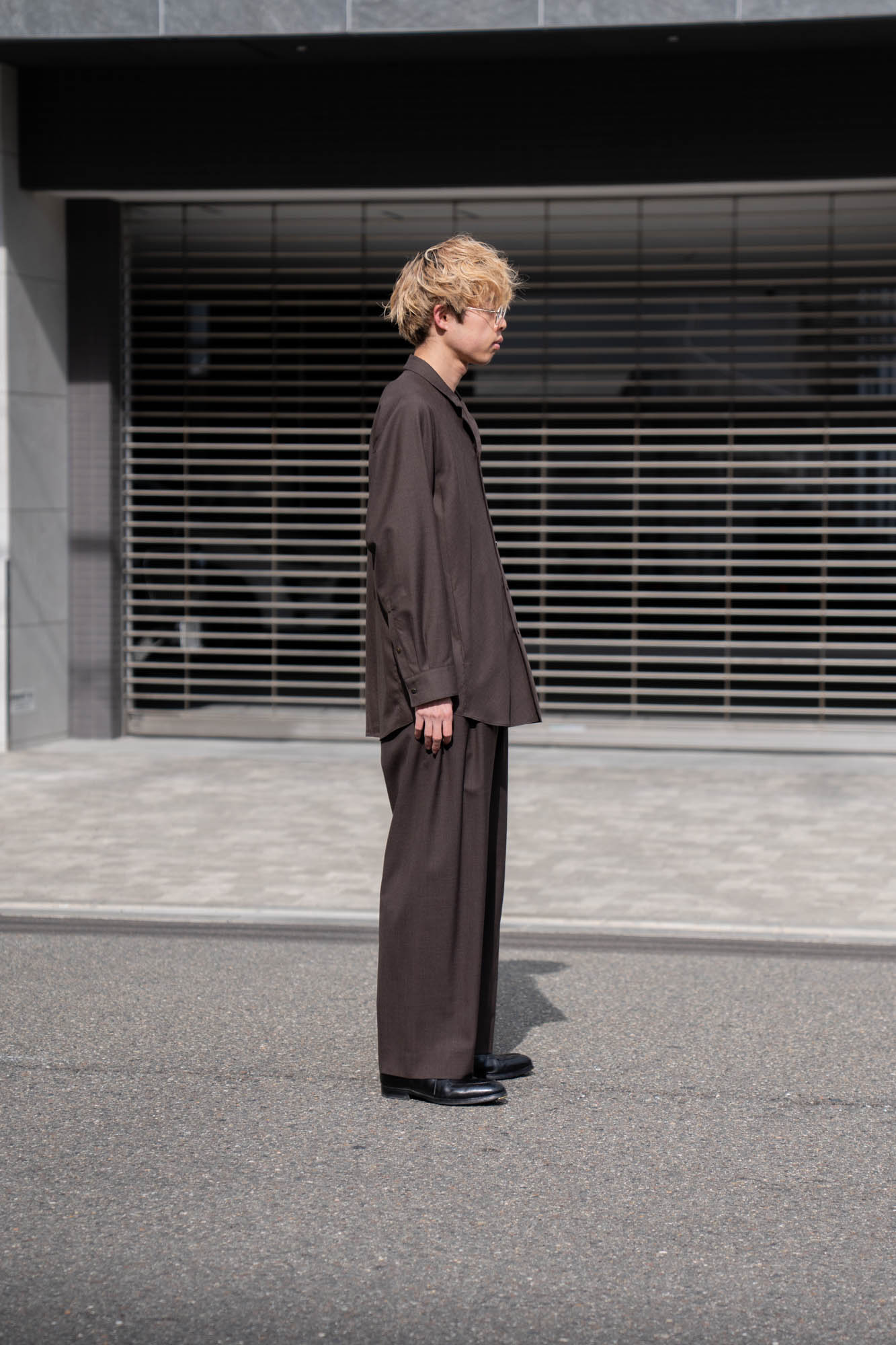 5 Tuck Trouser in Wool Tropical