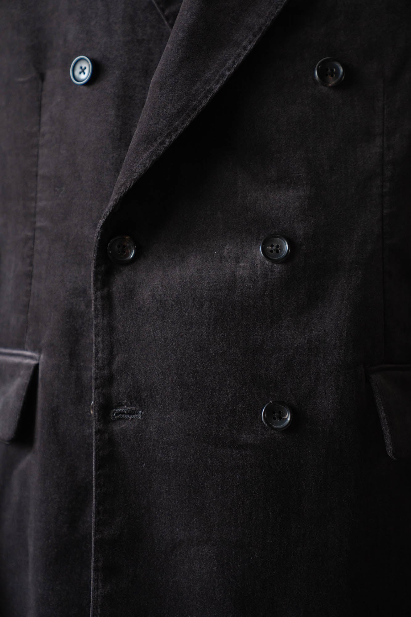 Fade Velvet Double-breasted Jacket