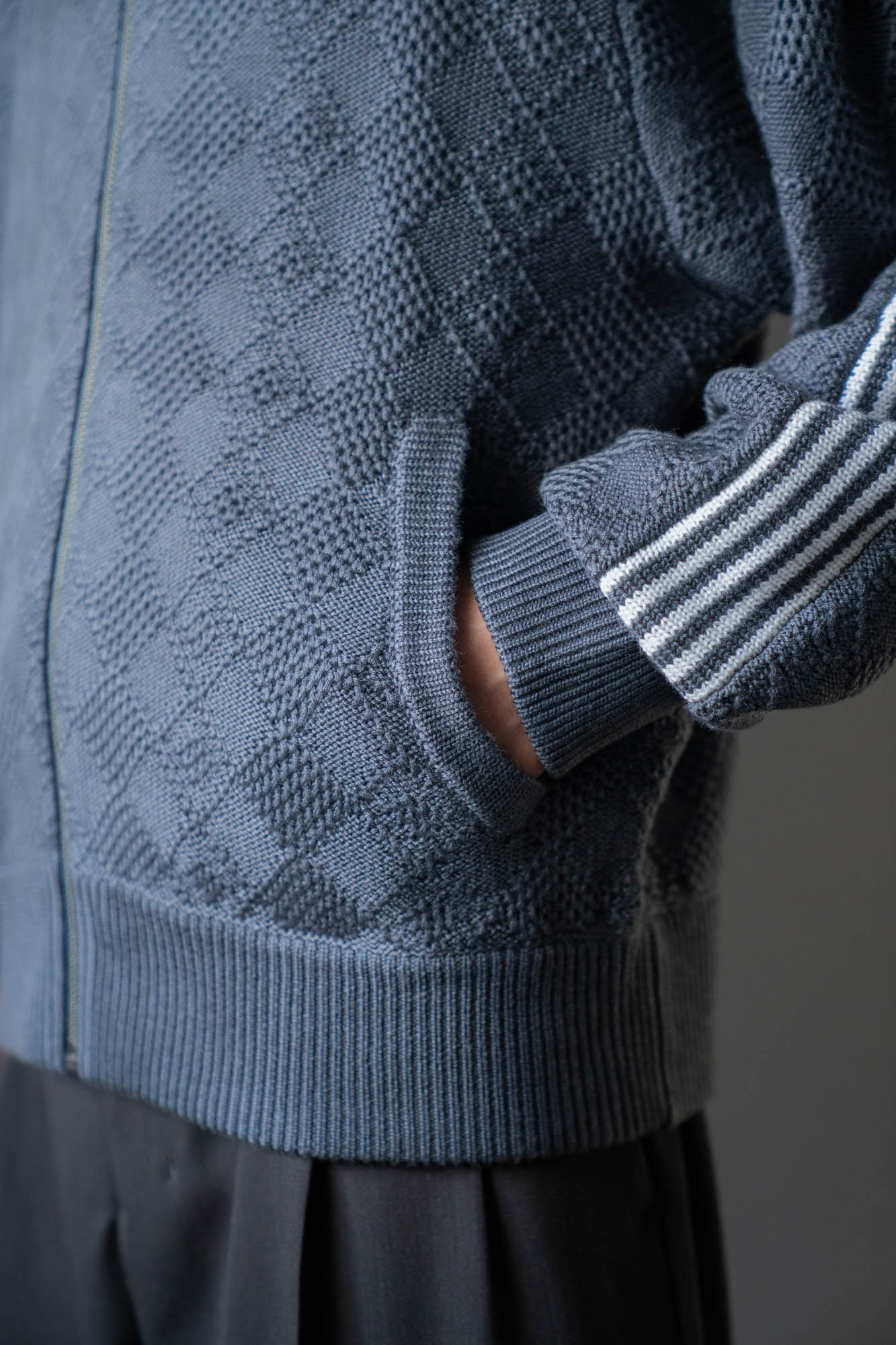 KNITTED TRAINING JACKET