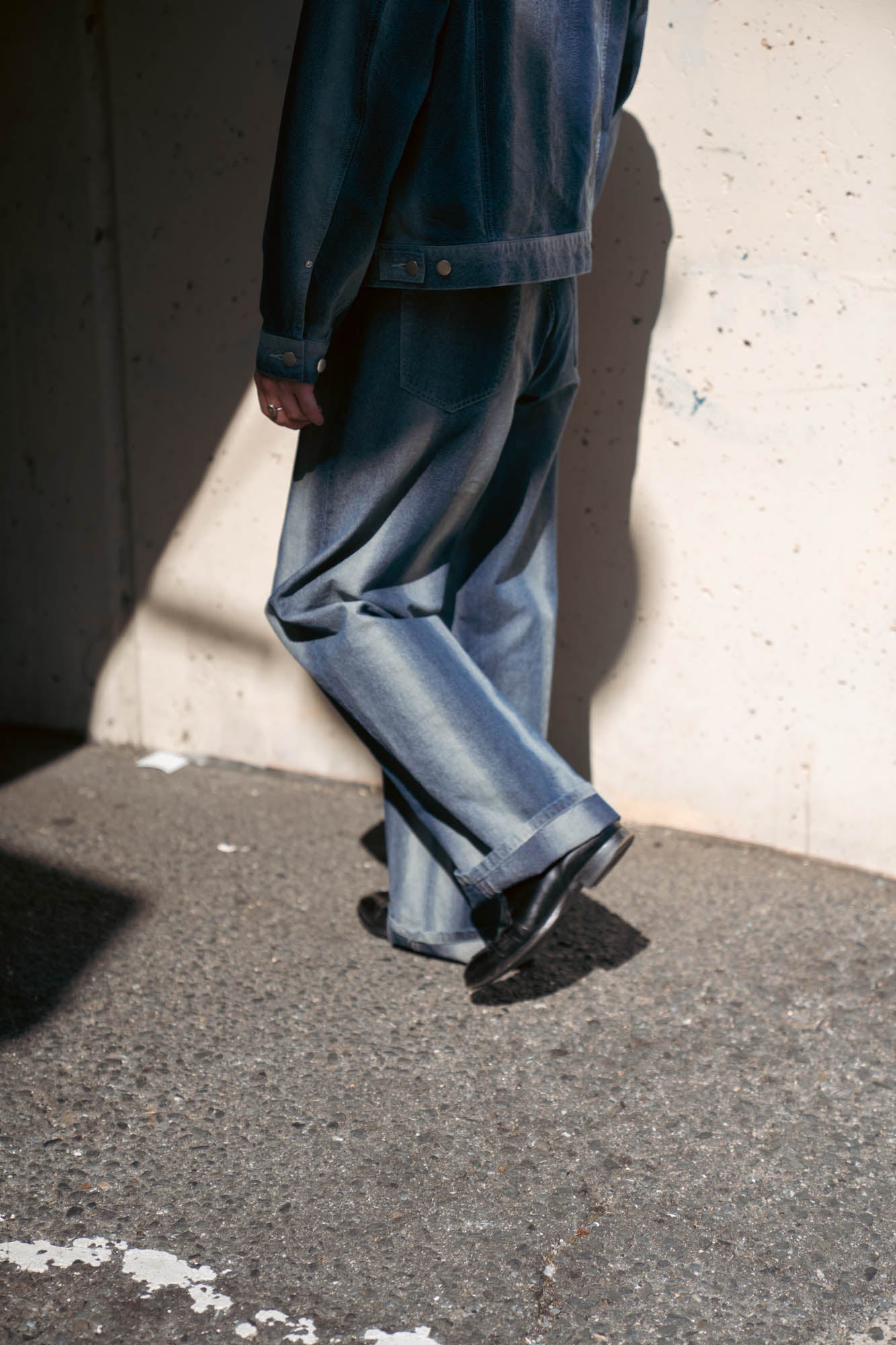 GRADATION DENIM PANTS (BAGGY)