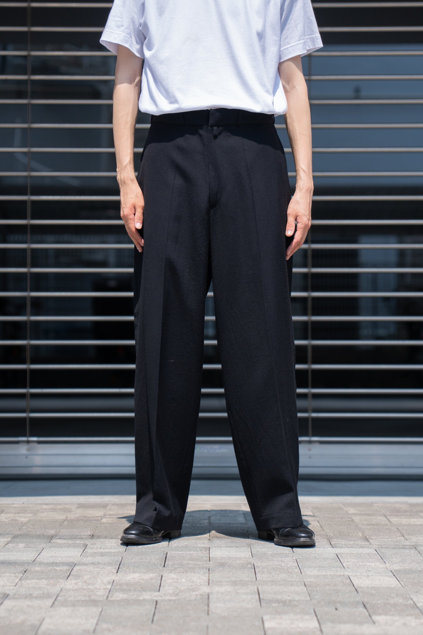 Wool Gabardine Trousers