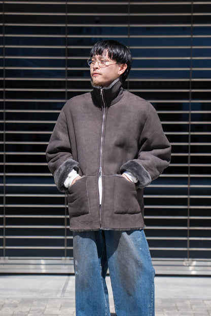 CUT-OFF MOUTON JACKET(ST.1222)