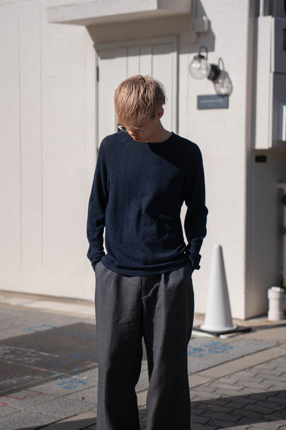 Carved Laceish Knit in Marcerized Cotton