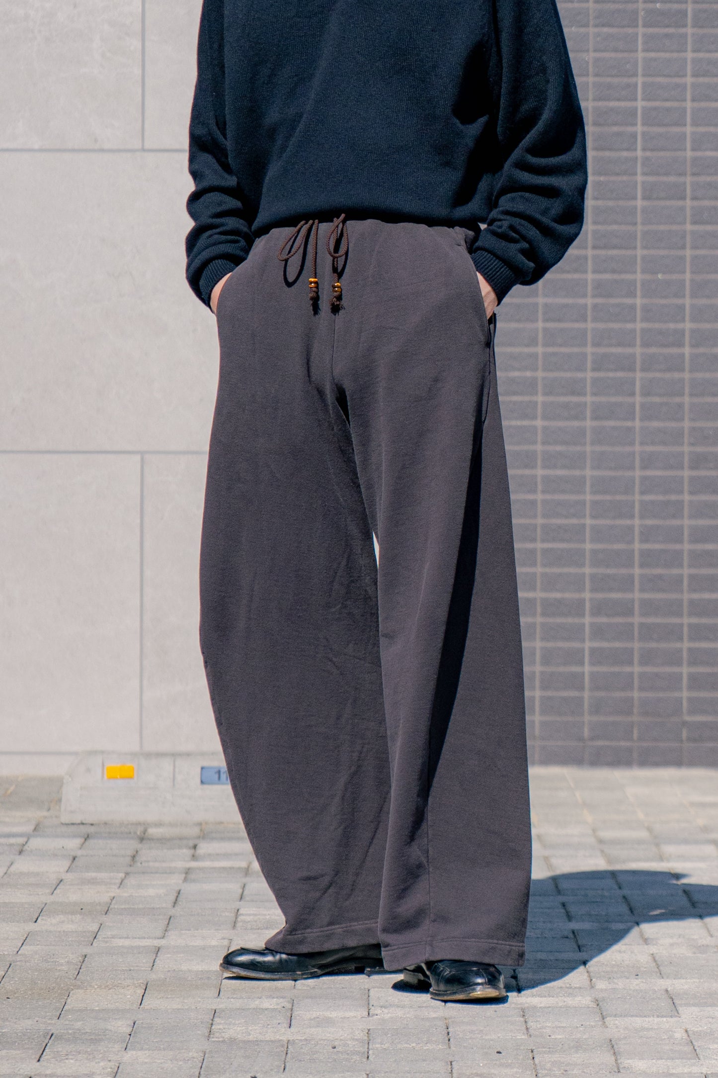 3D TWISTED LOUNGE WIDE PANTS