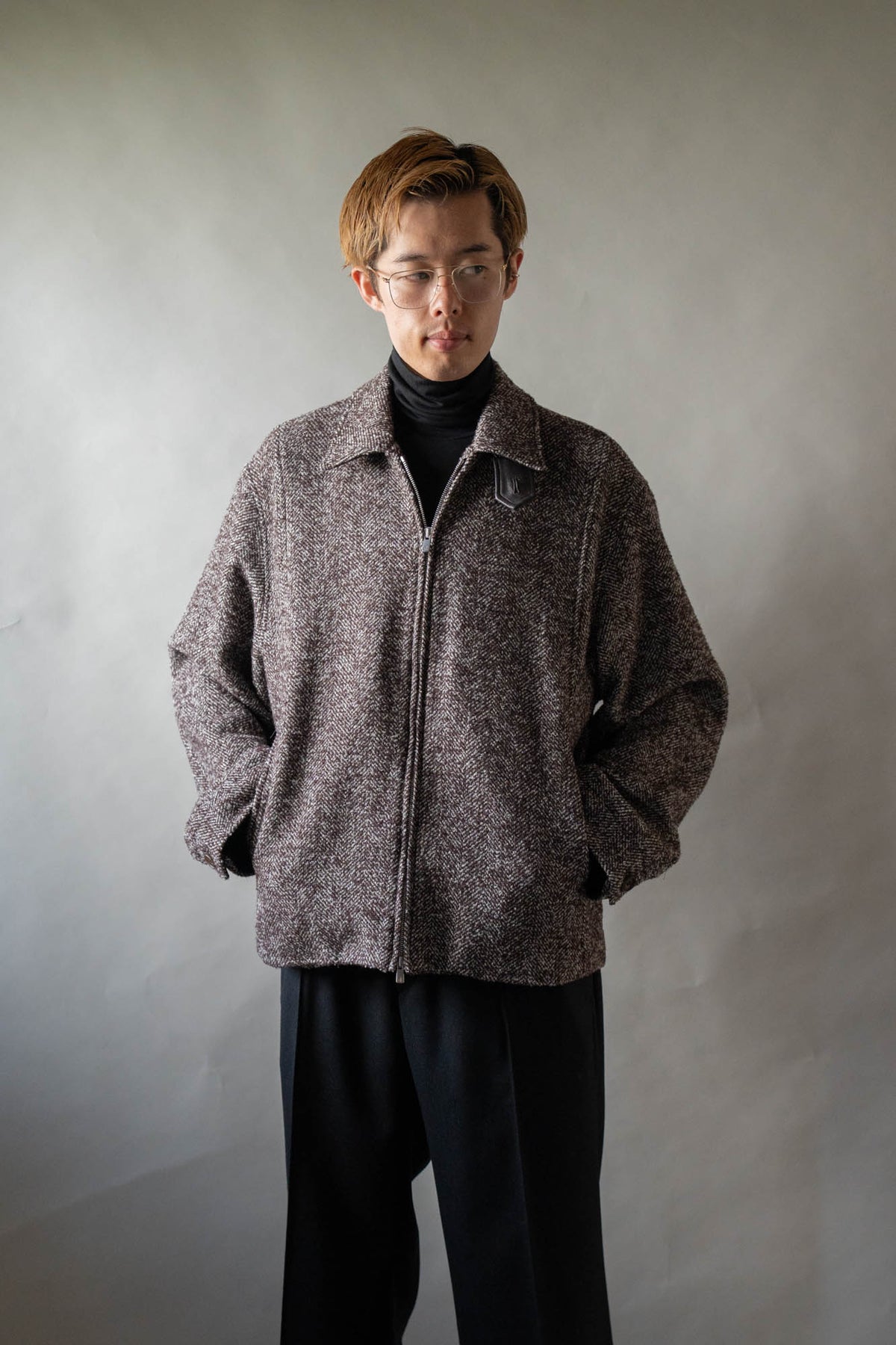 LOOP TWEED SEAM POCKET BLOUSON