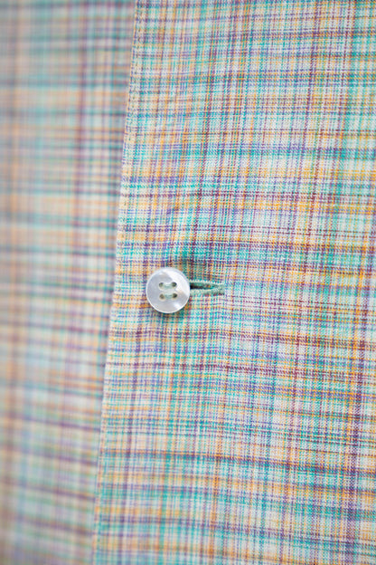 cotton ikat check shirt