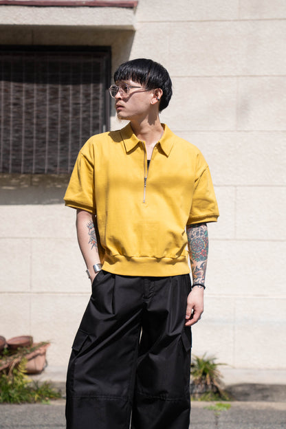 HALF ZIP JERSEY SHORT SLEEVE