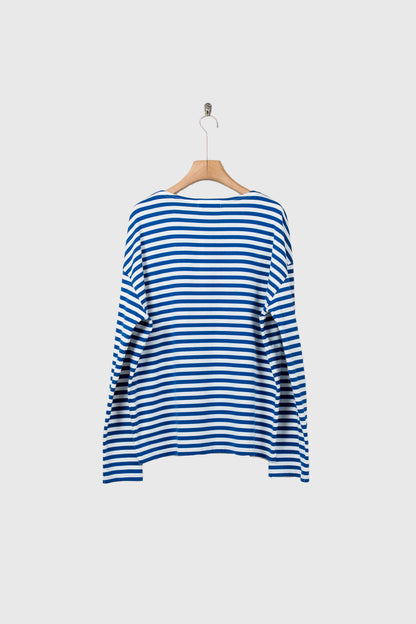BORDER LONG T SHIRT