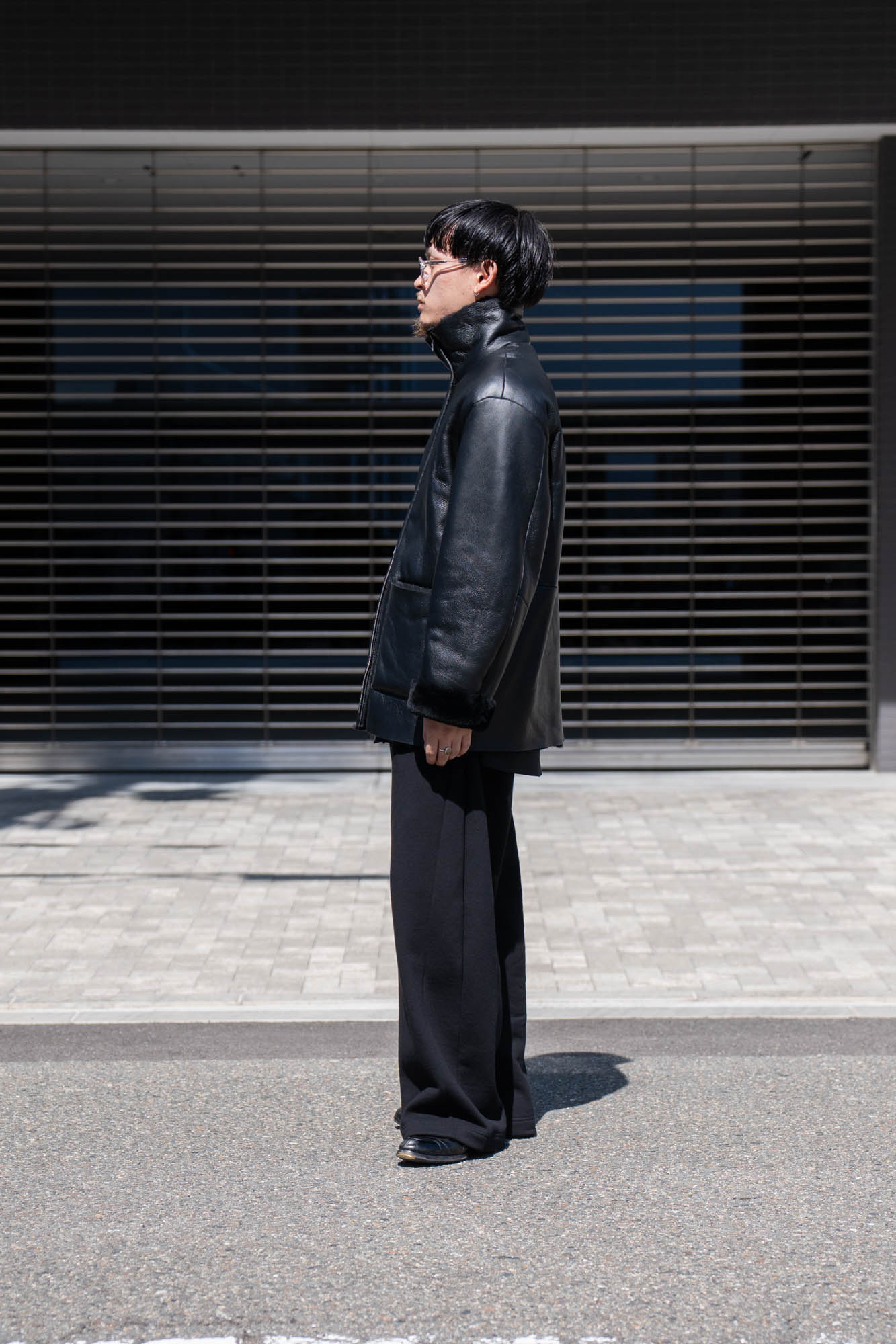 CUT-OFF MOUTON JACKET(ST.1222)