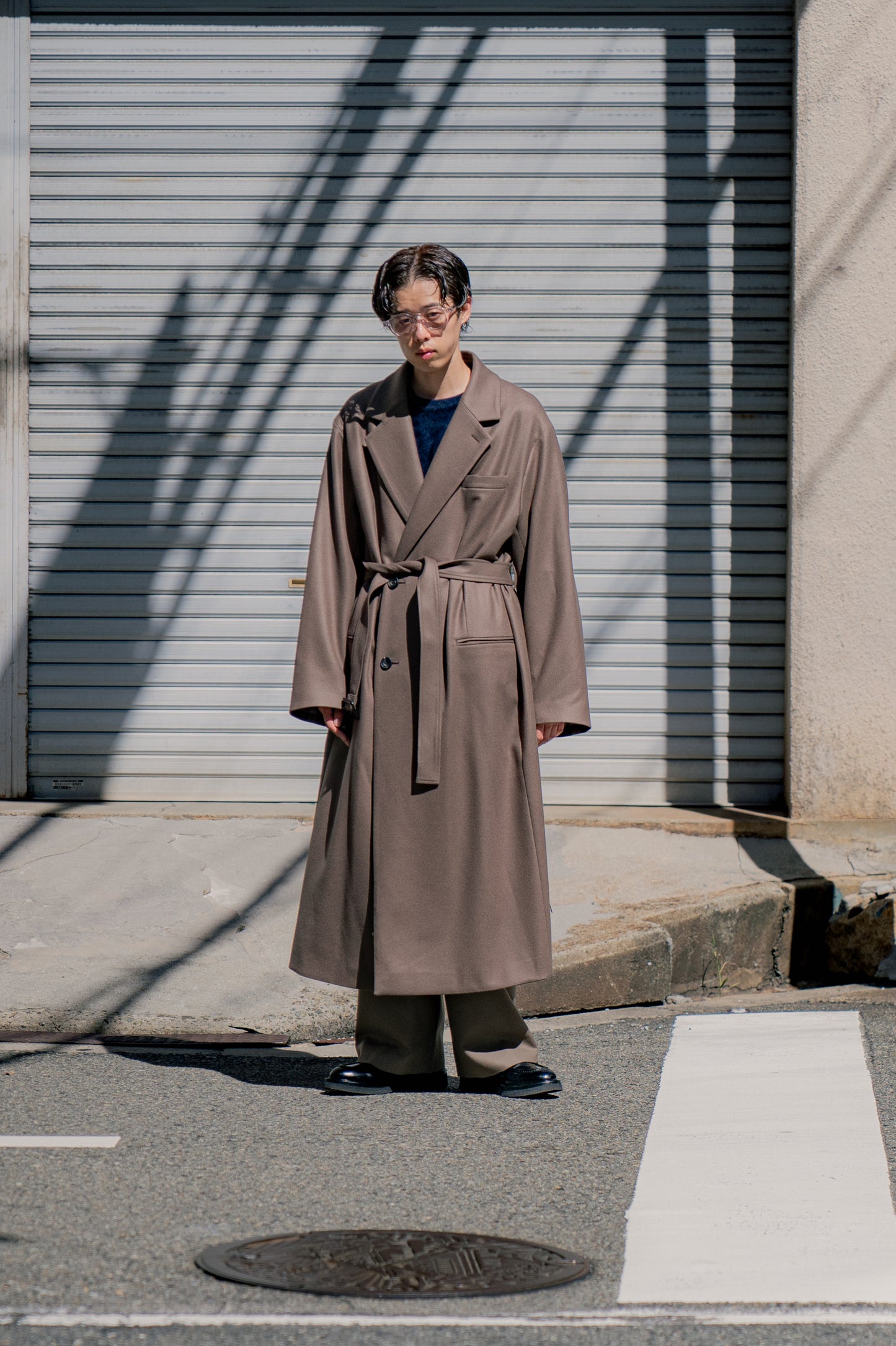 OVERSIZED MAXI-LENGTH DOUBLE BREASTED COAT