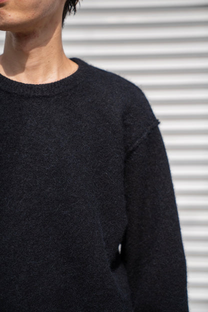 WOOL/ALPACA KNIT CREW NECK LS(ST.1294)