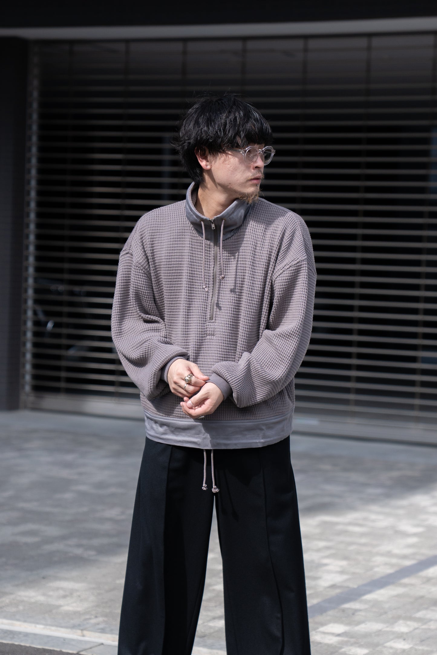 STAND COLLAR JUMPER