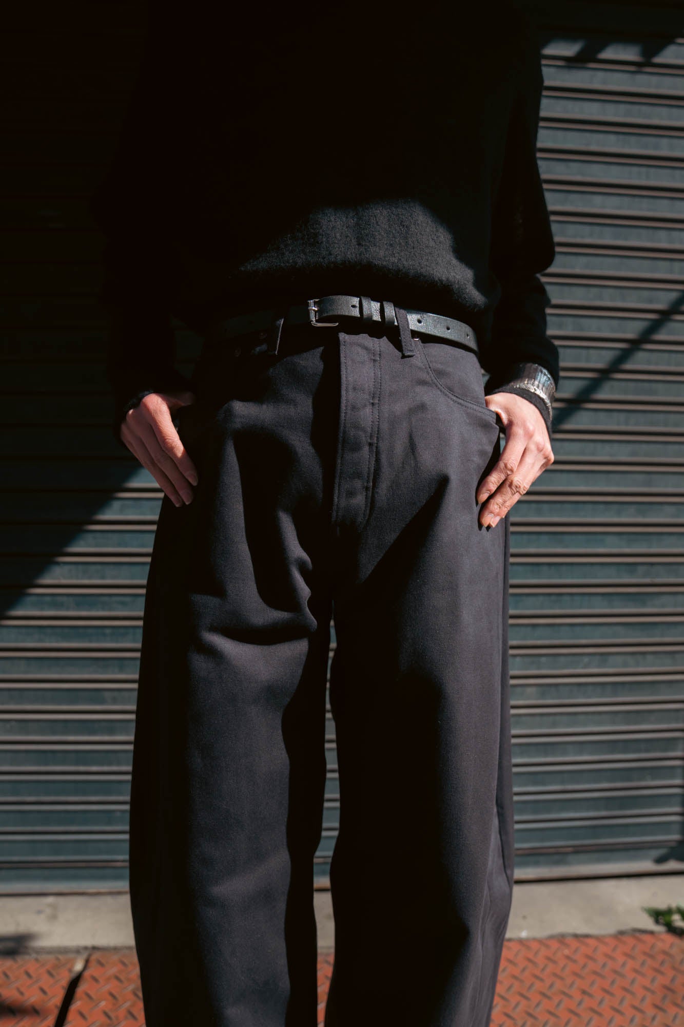 DEFORMATION WIDE COTTON PANTS(ST.1390)