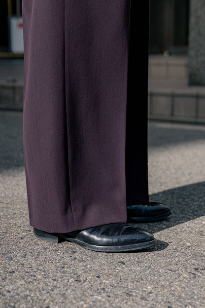 TWO TUCKS WIDE TROUSERS