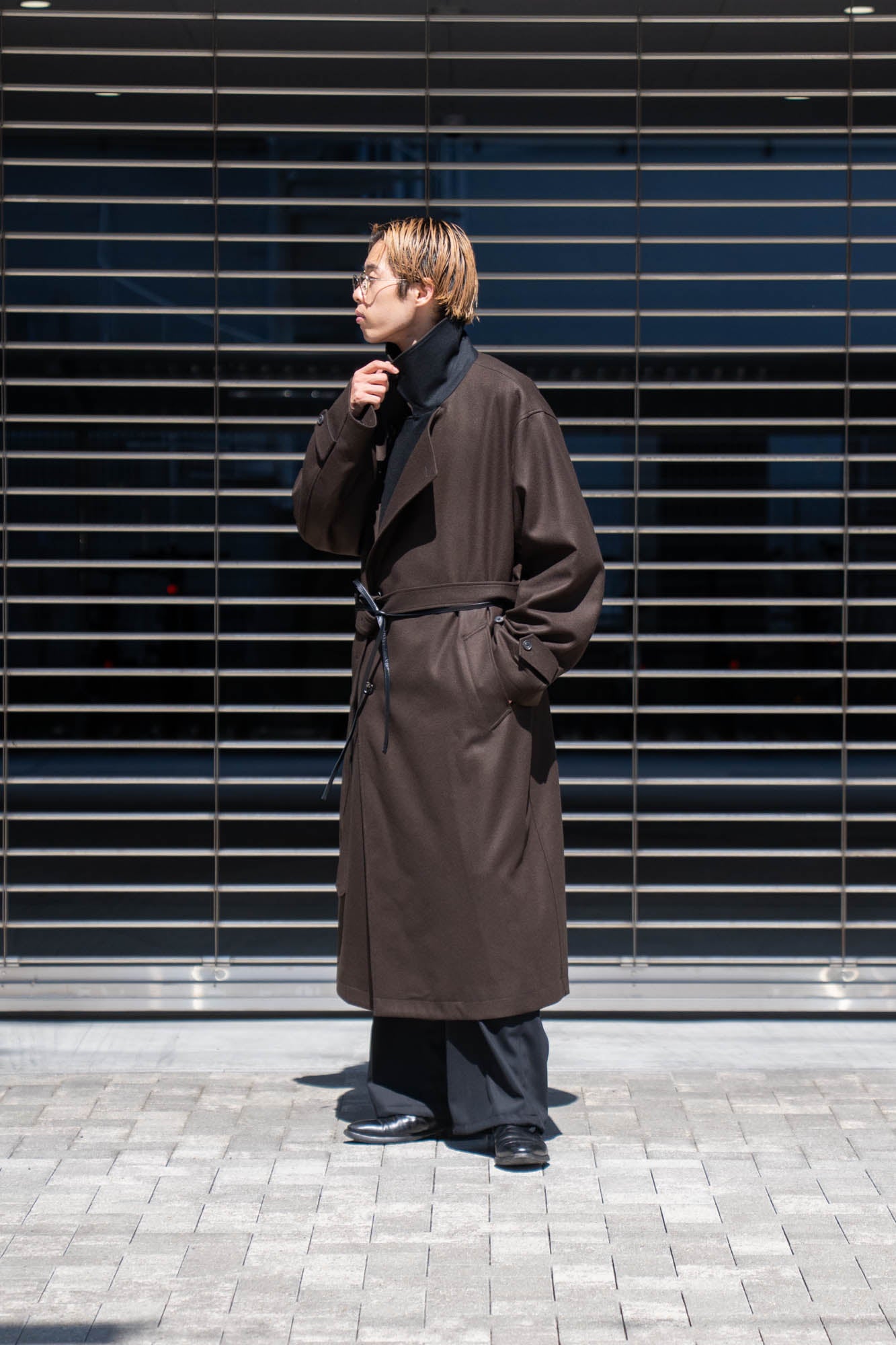 シュタイン24AW ダブルラペルダブルブレステットコート　st.908 ssstein / シュタイン】DOUBLE LAPELED DOUBLE BREASTED COAT