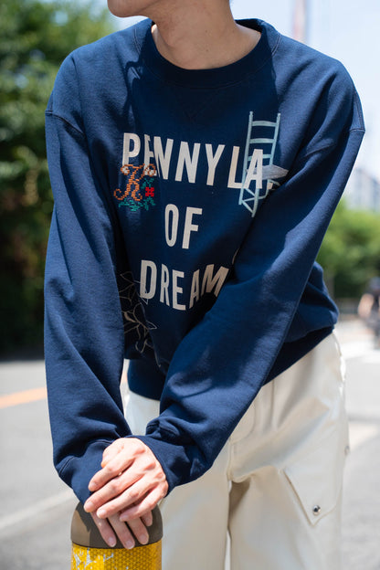 Hand-stitched sweatshirt