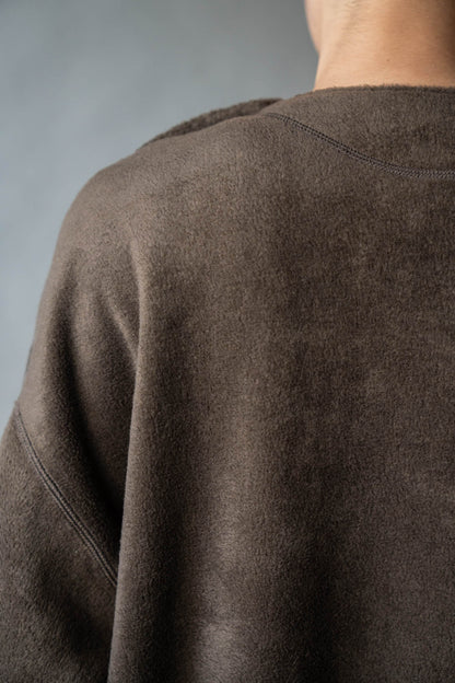 Quilt fleece pullover