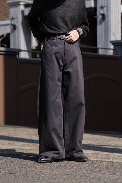 DEFORMATION WIDE COTTON PANTS(ST.1390)
