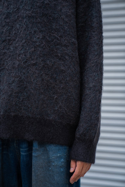 KID MOHAIR MIX JACQUARD KNIT LS(ST.1305)