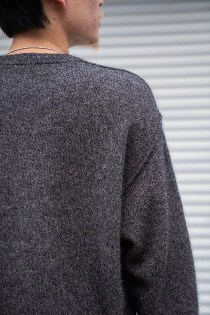 WOOL/ALPACA KNIT CREW NECK LS(ST.1294)