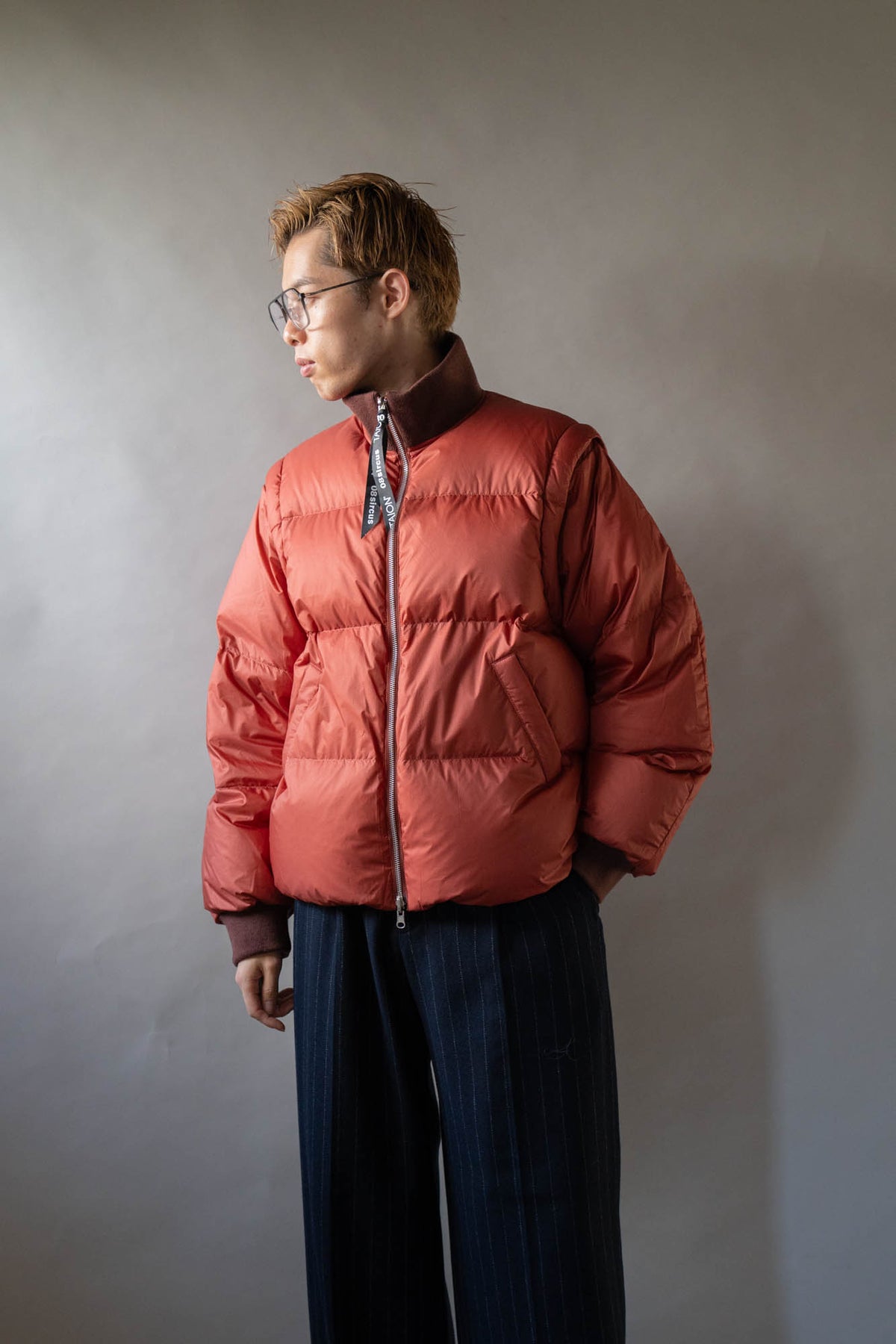 08sircus × TAION Down detachable bomber reversible