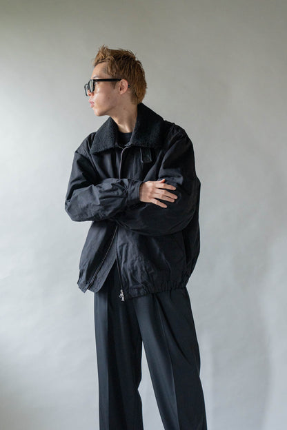DETATCHABLE COLLAR RESIN-FINISH COTTON JACKET(ST.1576)