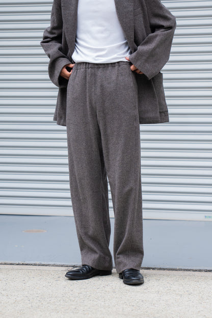 WOOL/CASHMERE FLEECE EASY TWIST TROUSERS(ST.1270)