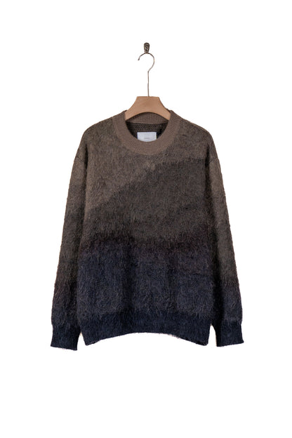 GRADATION MOHAIR KNIT LS