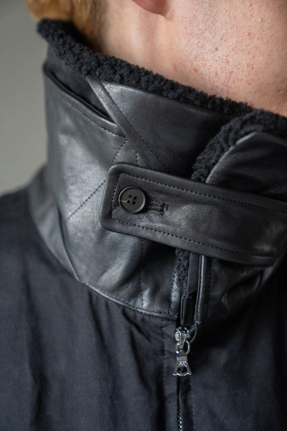 DETATCHABLE COLLAR RESIN-FINISH COTTON JACKET(ST.1576)