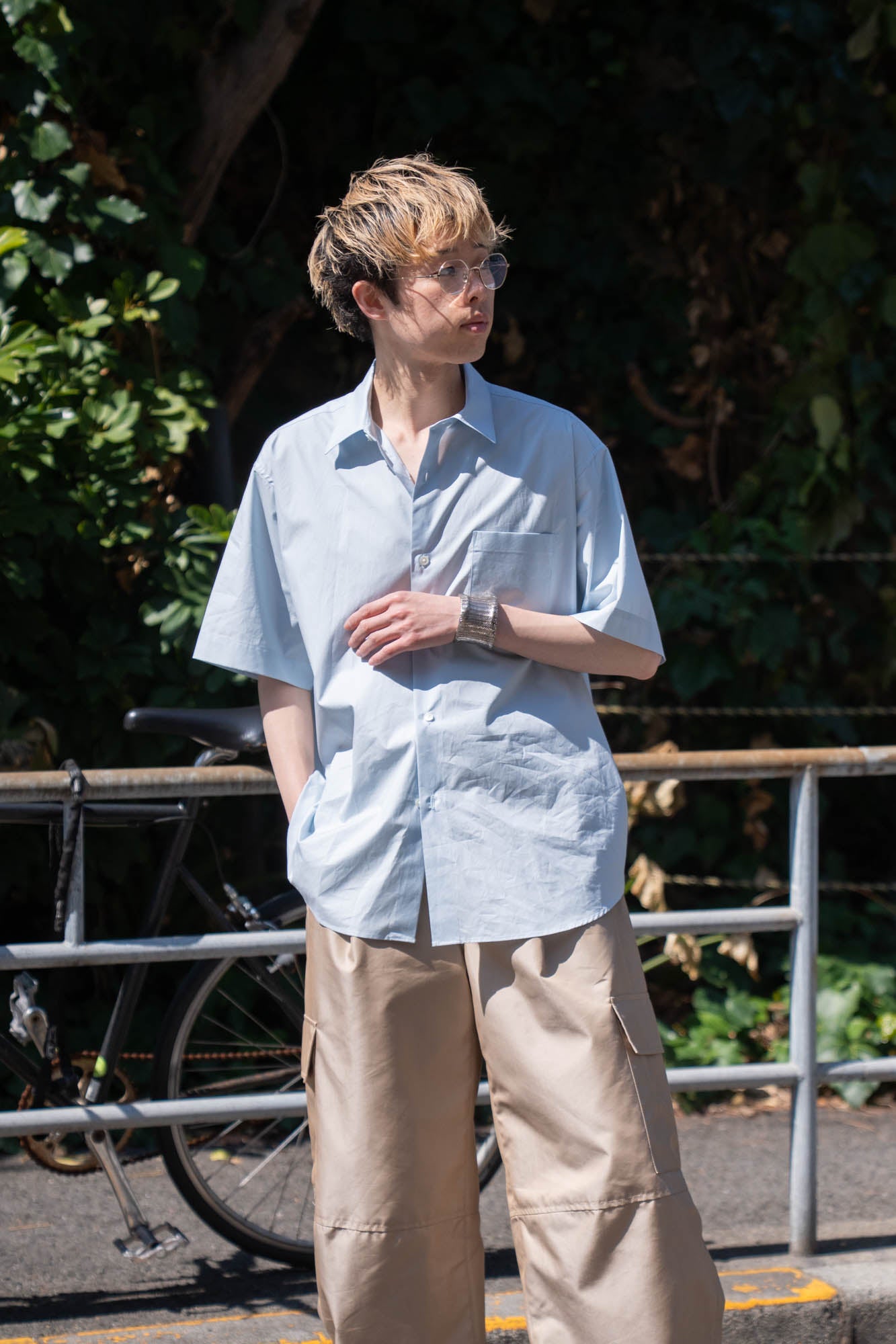 SUVIN COTTON OVERSIZED SS SHIRT(ST.1497)