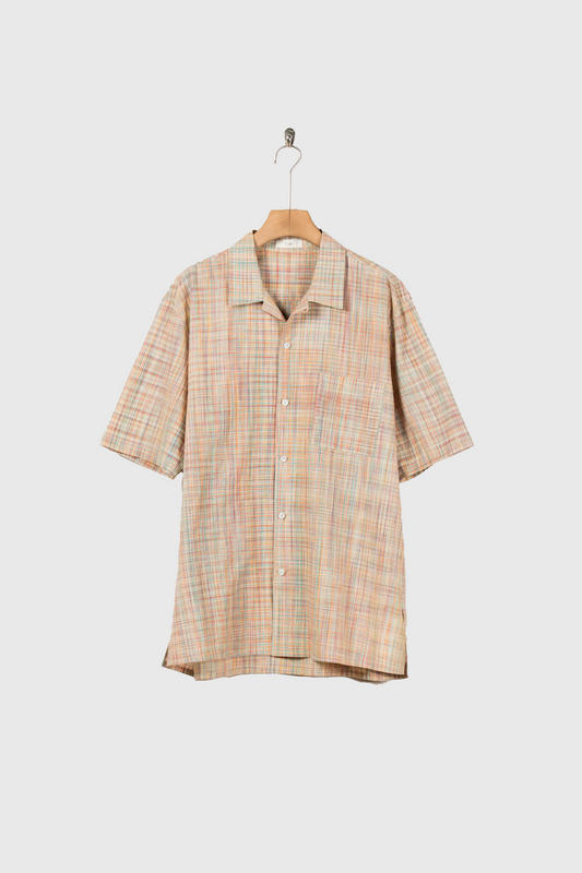 cotton ikat check shirt