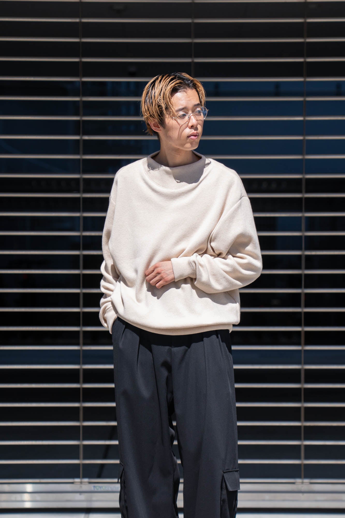 CASHMERE SKIING SWEAT KNITSHIRT