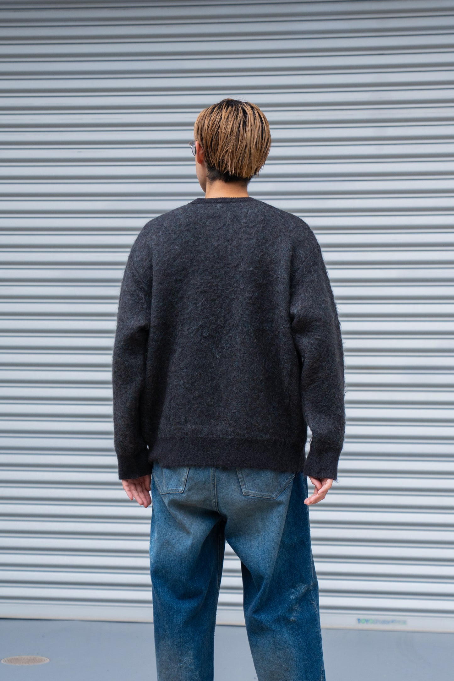 KID MOHAIR MIX JACQUARD KNIT LS(ST.1305)