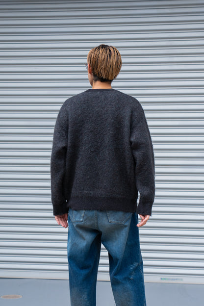 KID MOHAIR MIX JACQUARD KNIT LS(ST.1305)