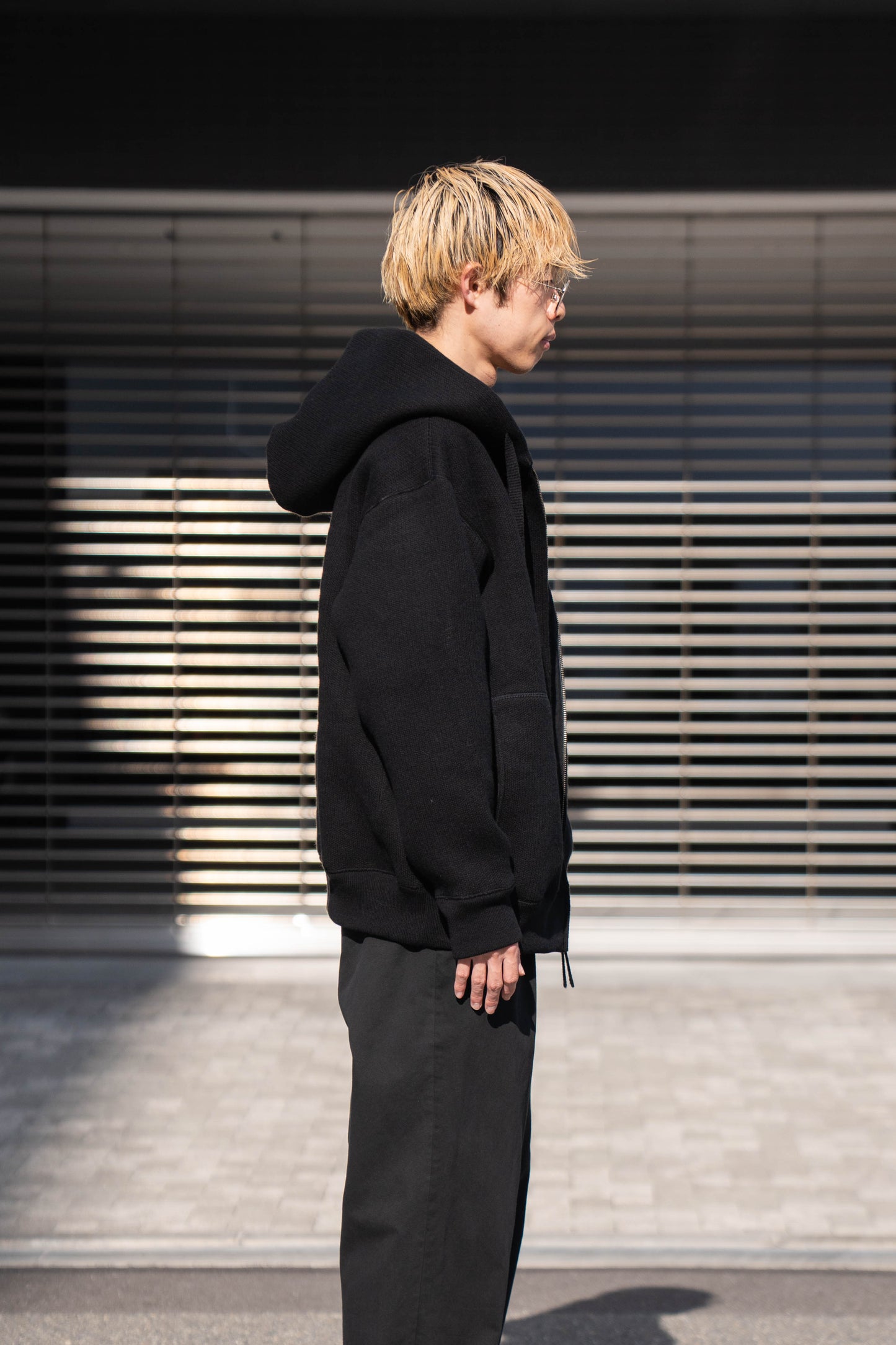 WOOL SWEAT ZIP HOODIE