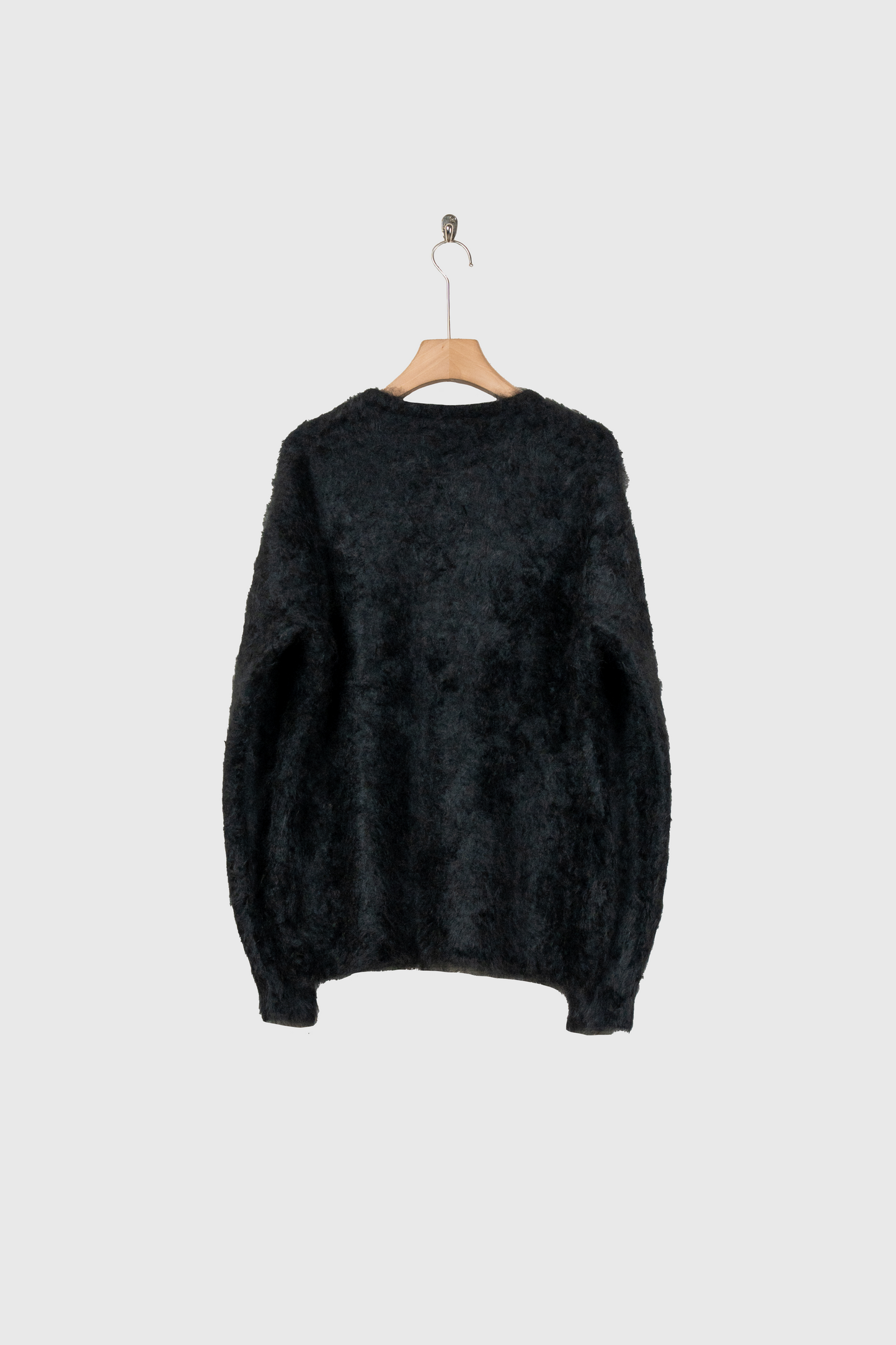 CASHMERE SHAGGY KNIT CREW NECK LS(ST.1307)