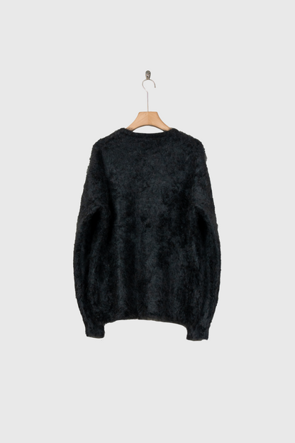 CASHMERE SHAGGY KNIT CREW NECK LS(ST.1307)