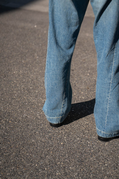 TWIST CUT DENIM JEANS(ST.1396)