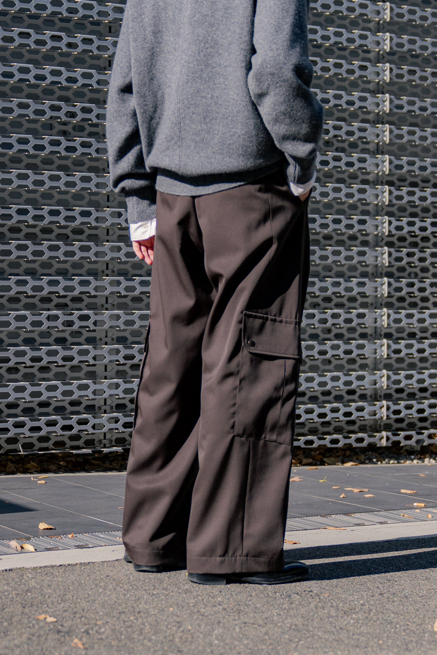 CARGO POCKET WIDE EASY TROUSERS